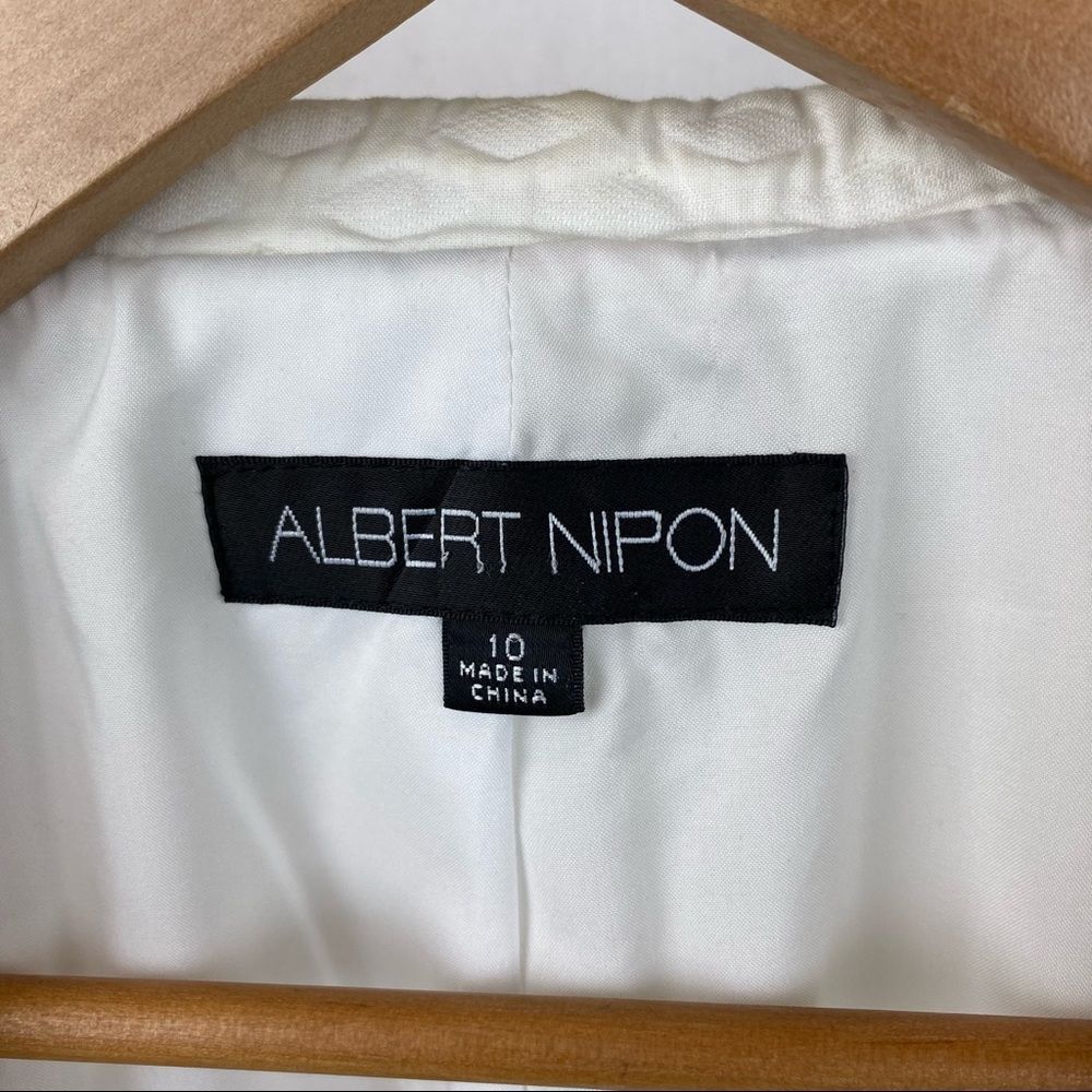 Albert Nipon Textured Button Up Structured Jacket… - image 8
